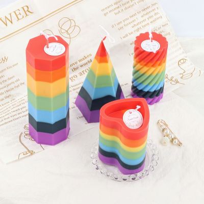 Seven Color Creative Art Candles 180g