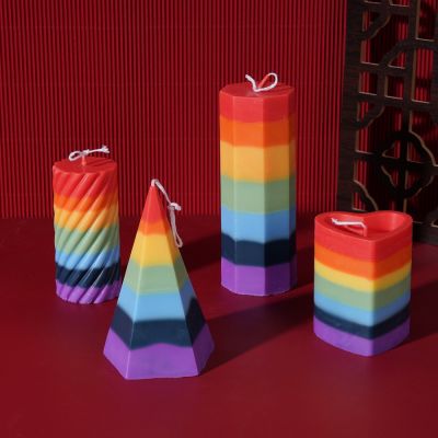 Seven Color Creative Art Candles 180g