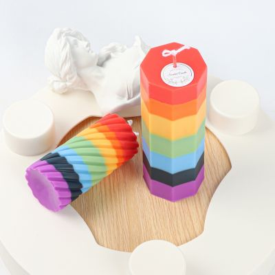 Seven Color Creative Art Candles 180g