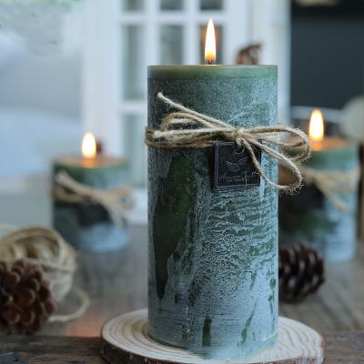 Green Household Candle Set