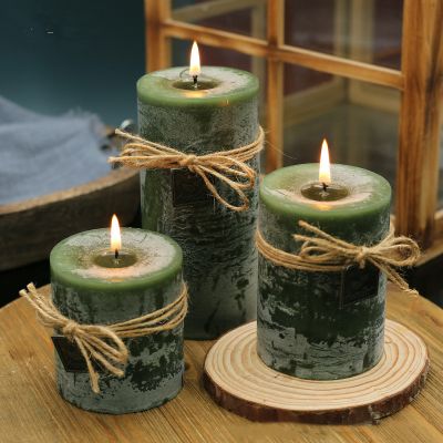 Green Household Candle Set