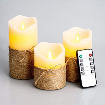 Twine LED Candle Set