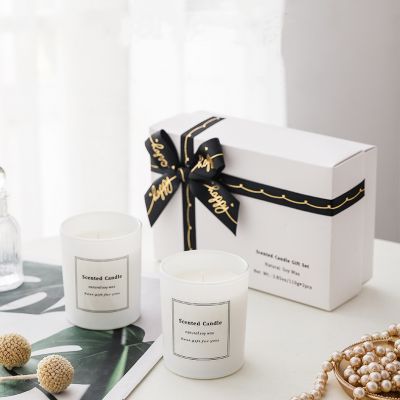 White Scented Candle Gift Set 110g