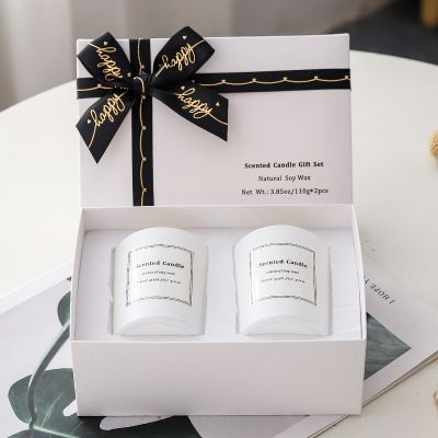 White Scented Candle Gift Set 110g