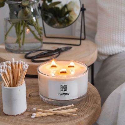 3 Wood Wick Scented Candle 350g
