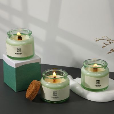 Small Scented Floral Printed Candle 70g