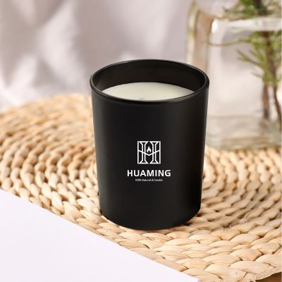 Scented Candle in Black Jar 350g