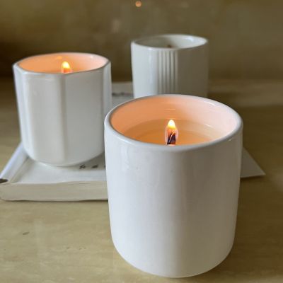 Polygon Ceramic Aroma Candle 100g