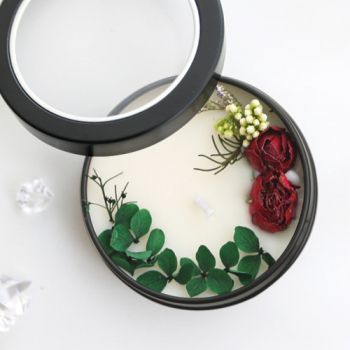 Flower Scented Candle in Tin Can 60g