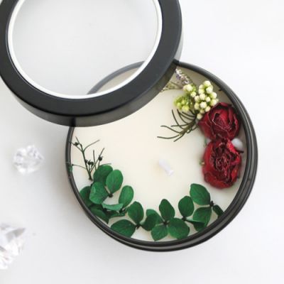 Flower Scented Candle in Tin Can 60g