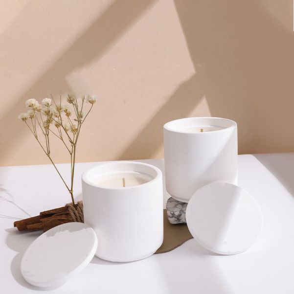 White Plaster Scented Candles 150g