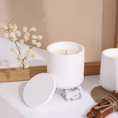 White Plaster Scented Candles 150g