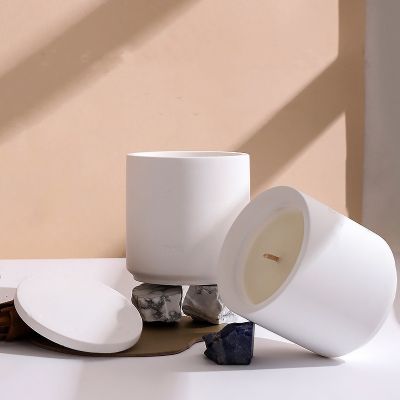 White Plaster Scented Candles 150g