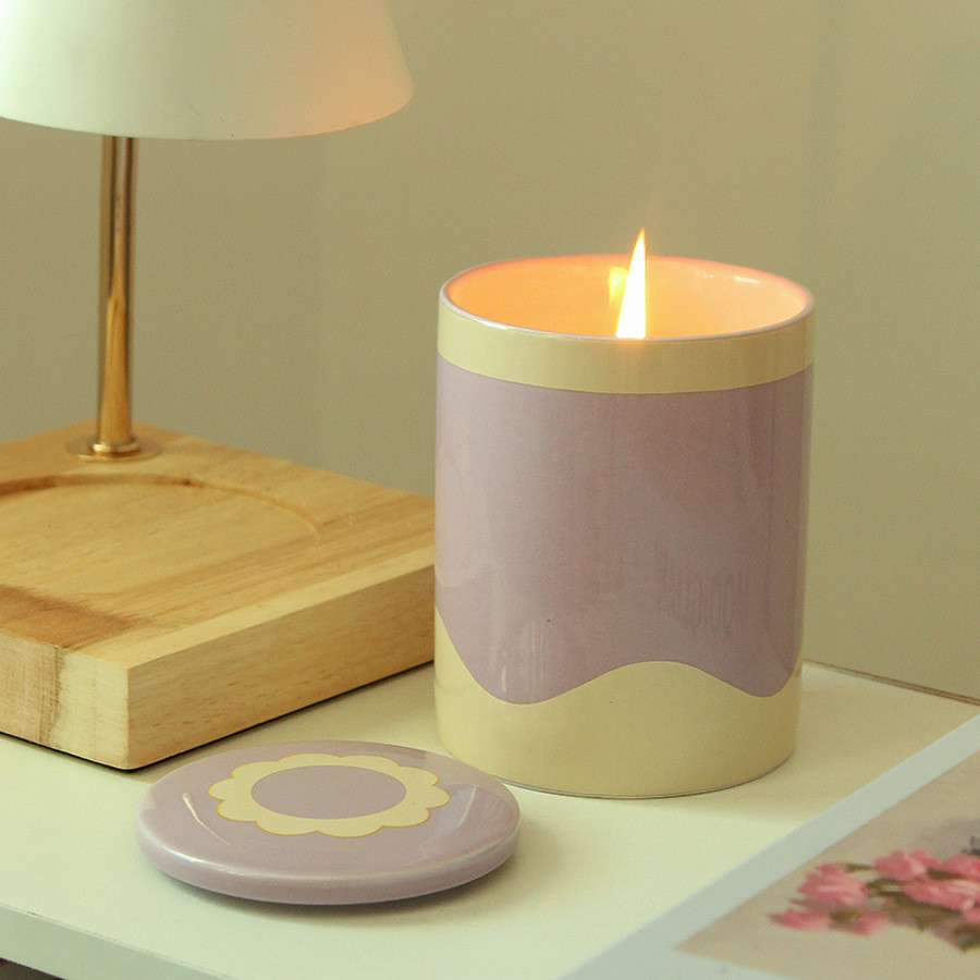 Pattern Ceramic Scented Candle 230g