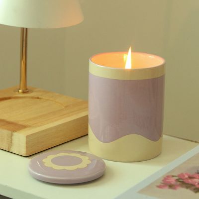 Pattern Ceramic Scented Candle 230g