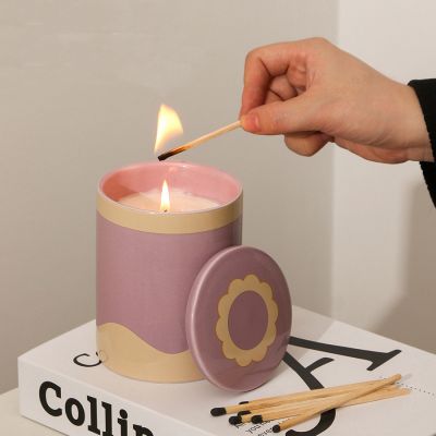 Pattern Ceramic Scented Candle 230g