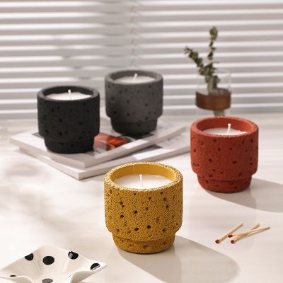 Moon Texture Cement Scented Candle 200g