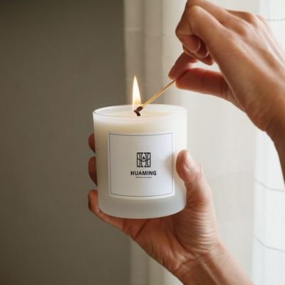 White and Black Scented Candle 200g