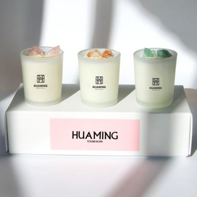 Luxury Scented Healing Crystal Candles 120g