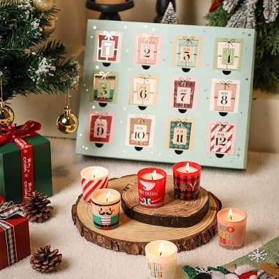 12 Pack Christmas Scented Candle 60g