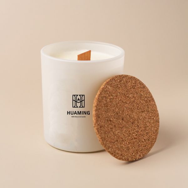 Wooden Scented Candle with Cork Lid 160g