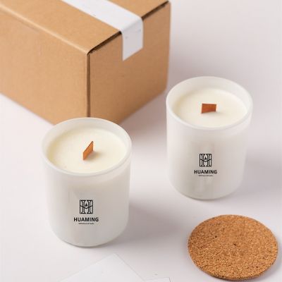 Wooden Scented Candle with Cork Lid 160g