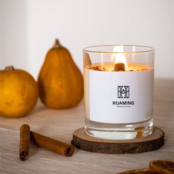 Cinnamon Wooden Scented Candles 180g