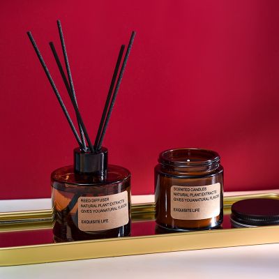 Retro Reed Diffuser and Candles 100g/120ML
