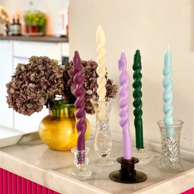 Long Spiral Dinner Candle 80g