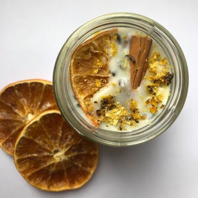 Scented Candle with Dried Fruit 140g