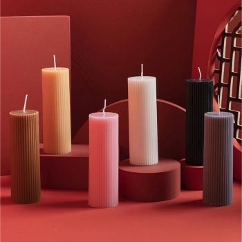 Stripe Columnar Household Candle