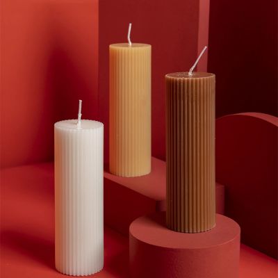 Stripe Columnar Household Candle