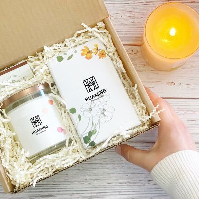 Plain Glass Aroma Candle Gift Set 200g