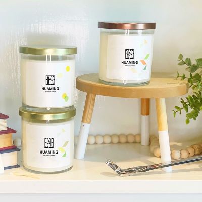 Plain Glass Aroma Candle Gift Set 200g