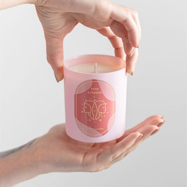 Pink Print Scented Candle 220g