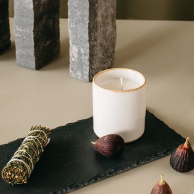 Golden-edged Ceramic Scented Candle 180g