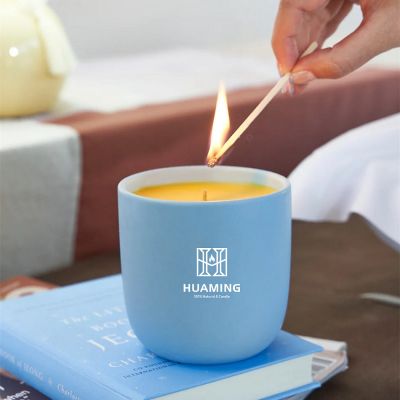 Thicken Blue Scented Candles 226g