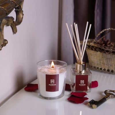 Rose Diffuser and Aroma Candle 140g/120ml