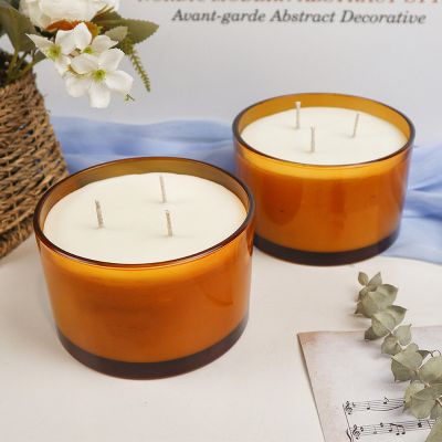 3 Wick Organic Scented Candle 300g