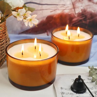 3 Wick Organic Scented Candle 300g