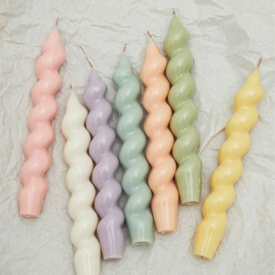 Long Twisted Taper Candles