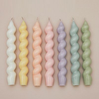 Long Twisted Taper Candles