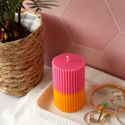 Color Layering Pillar Candles