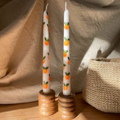 Painted Taper Candles