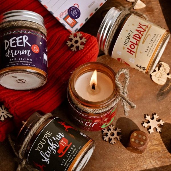 Beautiful Christmas Candle Set 90g