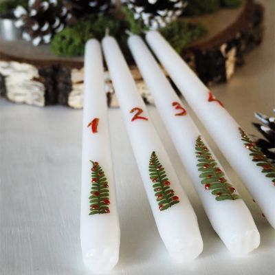 Christmas Tree Taper Candles