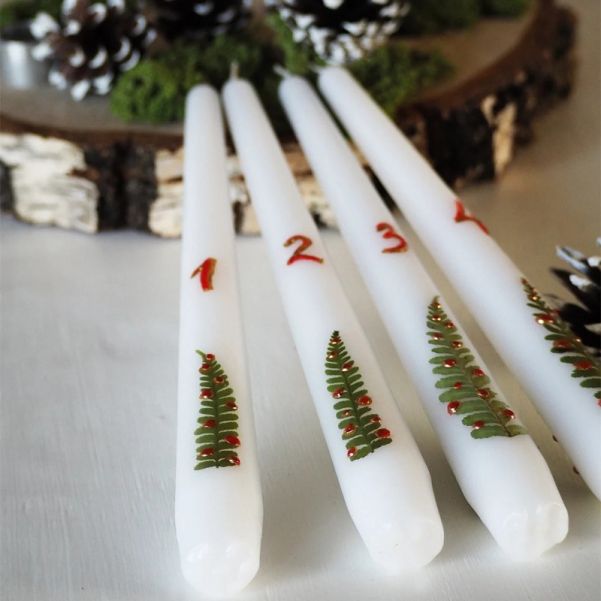 Christmas Tree Taper Candles