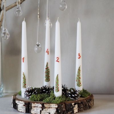 Christmas Tree Taper Candles