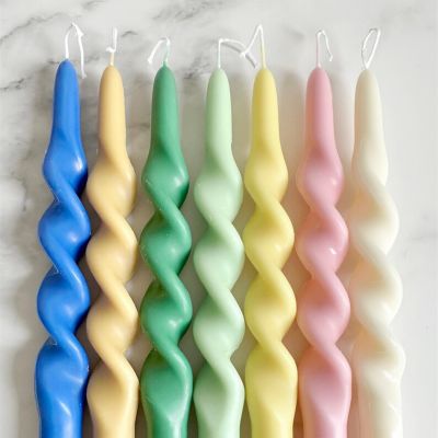 Colorful Dinner Taper Candles