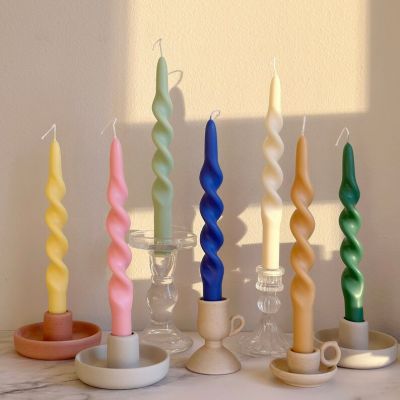 Colorful Dinner Taper Candles
